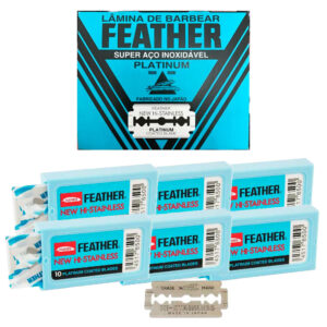Lâmina Feather Platinum - 60 Unidades